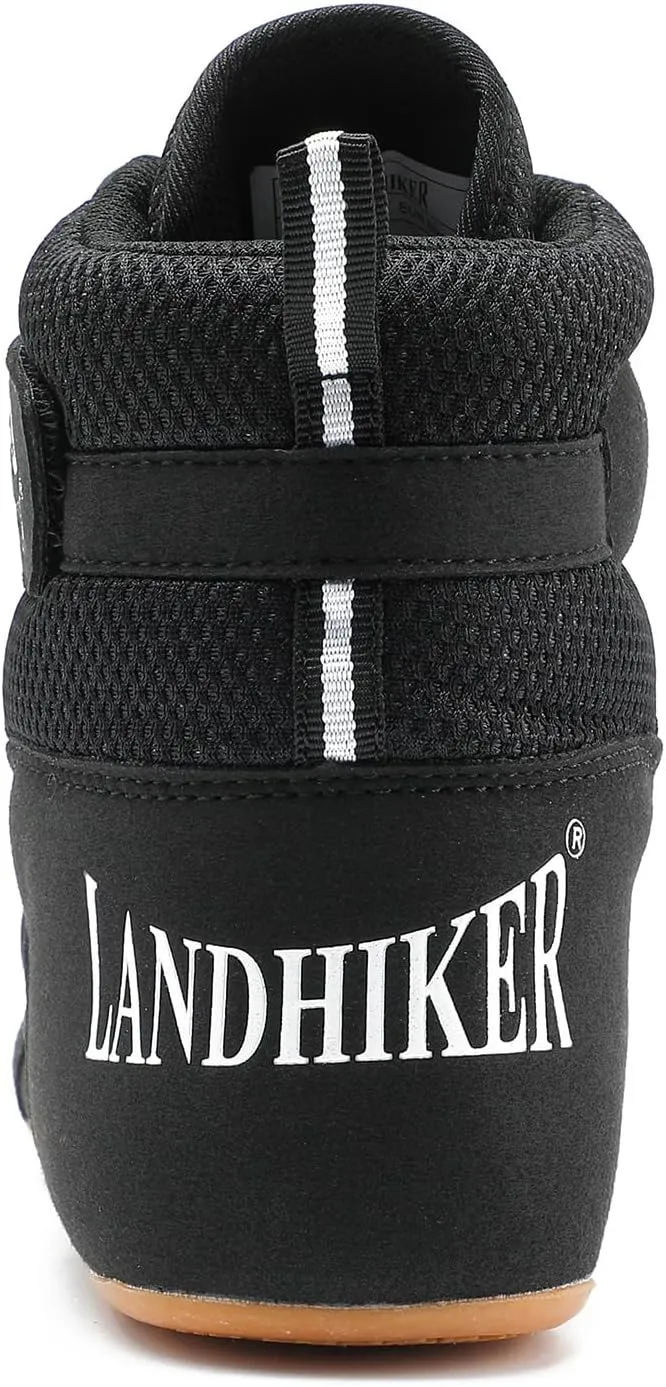 HIKLDK Wrestling Shoes Men Black Boxing Shoe for Men