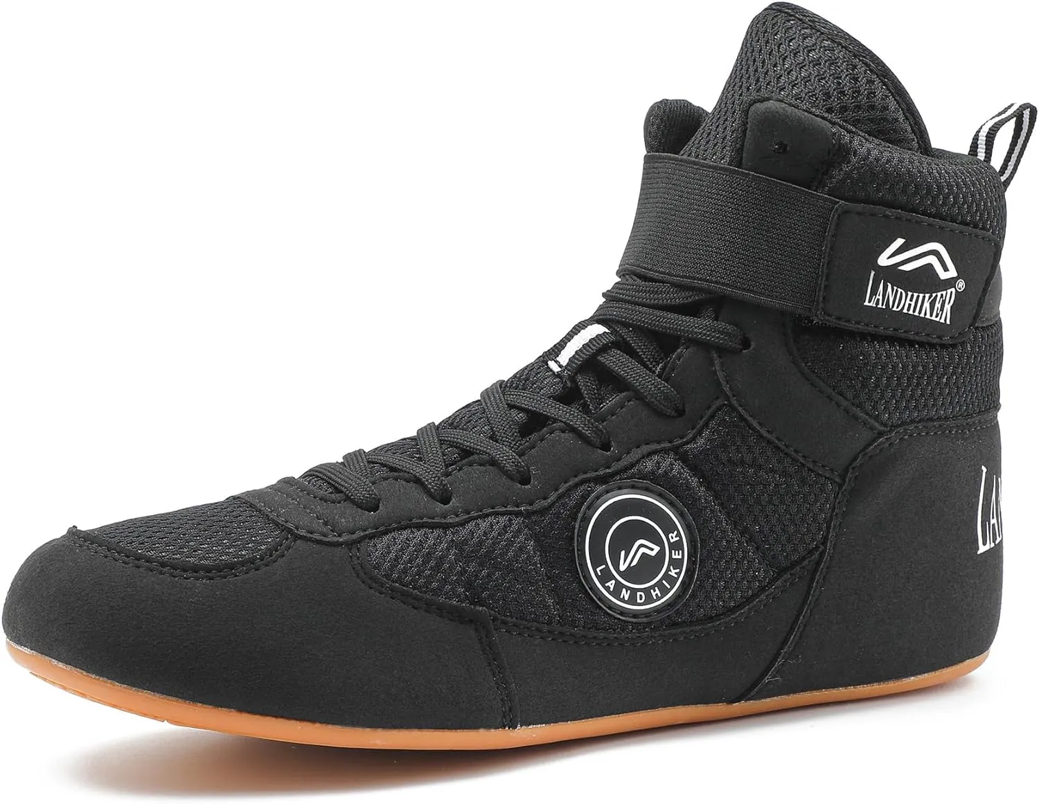 HIKLDK Wrestling Shoes Men Black Boxing Shoe for Men