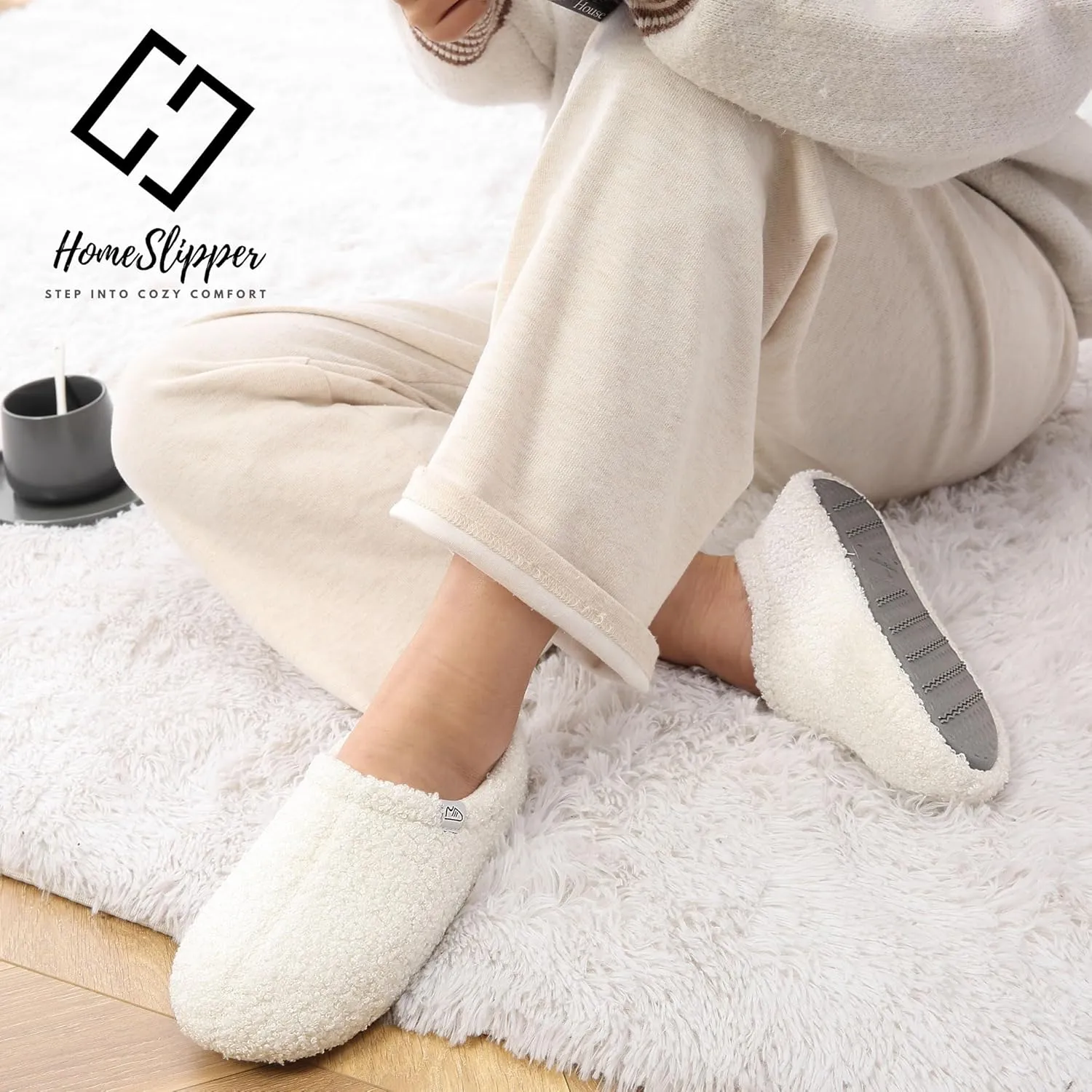 Home Slipper Bootie Slippers Women Girls Indoor Warm Fuzzy Boots Non-slip House Shoe Slippers