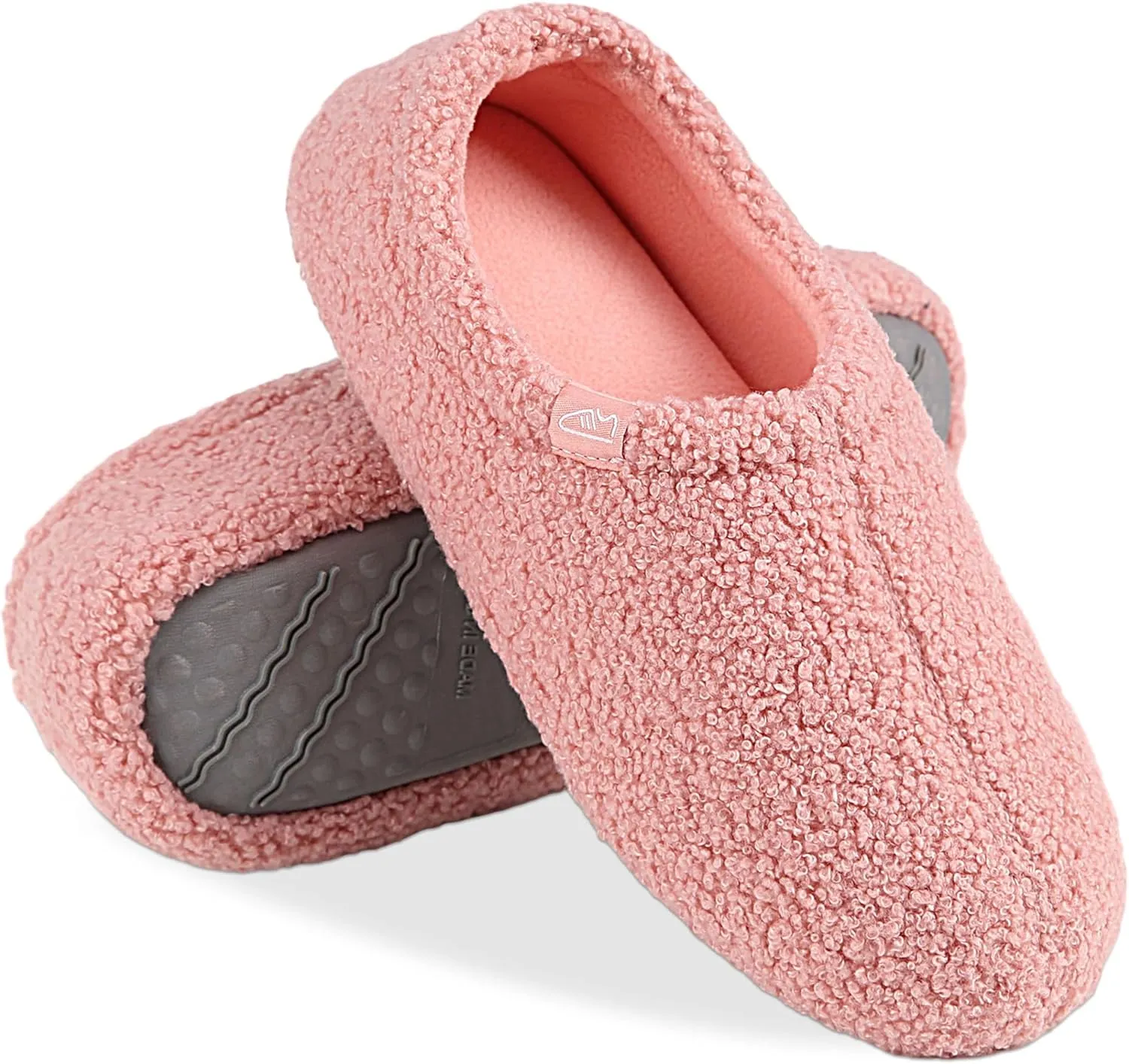 Home Slipper Memory Foam Slippers for Women Curly Fuzzy Bedroom House Shoes Non-slip Indoor Slipper Booties