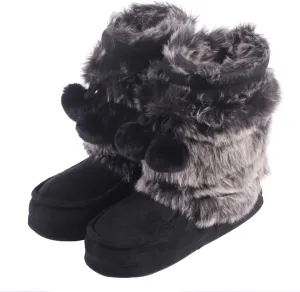 Home Slipper Women's Soft Fleece Plush Warm Indoor House Slipper Boots Shoes