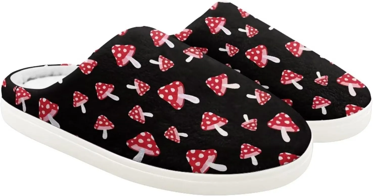 Home Slippers for Girls Boys, House Slippers Anti-Slip Winter Indoor Shoes Soft Plush Warm Preppy Slipper