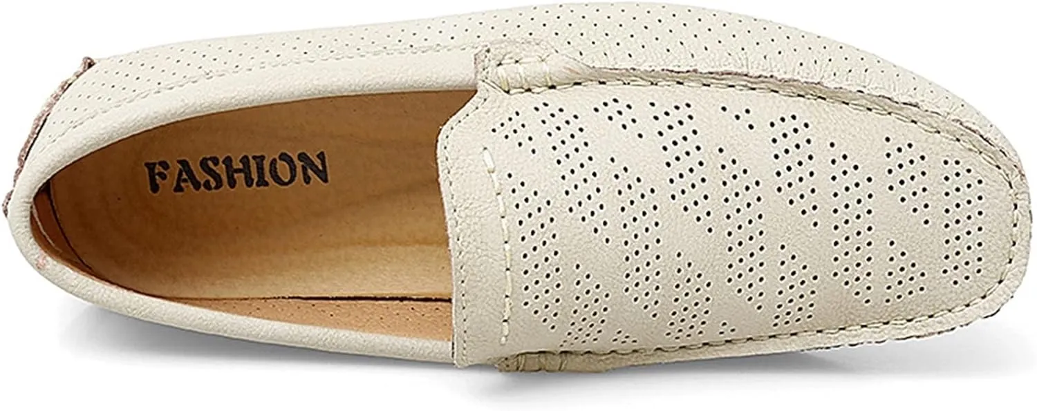 HOOENG Driving Moccasins Smoking Loafer for Men Breathable Lightweight Moccasins Shoes Lightweight Flexible Flat Heel Casual Slip On