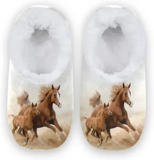 House Slippers Fuzzy Memory Foam Soft Slipper Socks for Woman Men