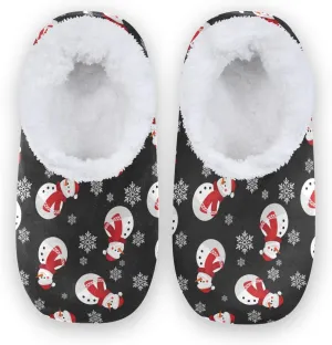House Slippers Fuzzy Memory Foam Soft Slipper Socks for Woman Men