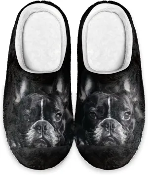 HUGS IDEA Slipper for Women Men Soft Scuff Slippers Anti-Slip Bedroom House Shoes Warm Cozy Plush