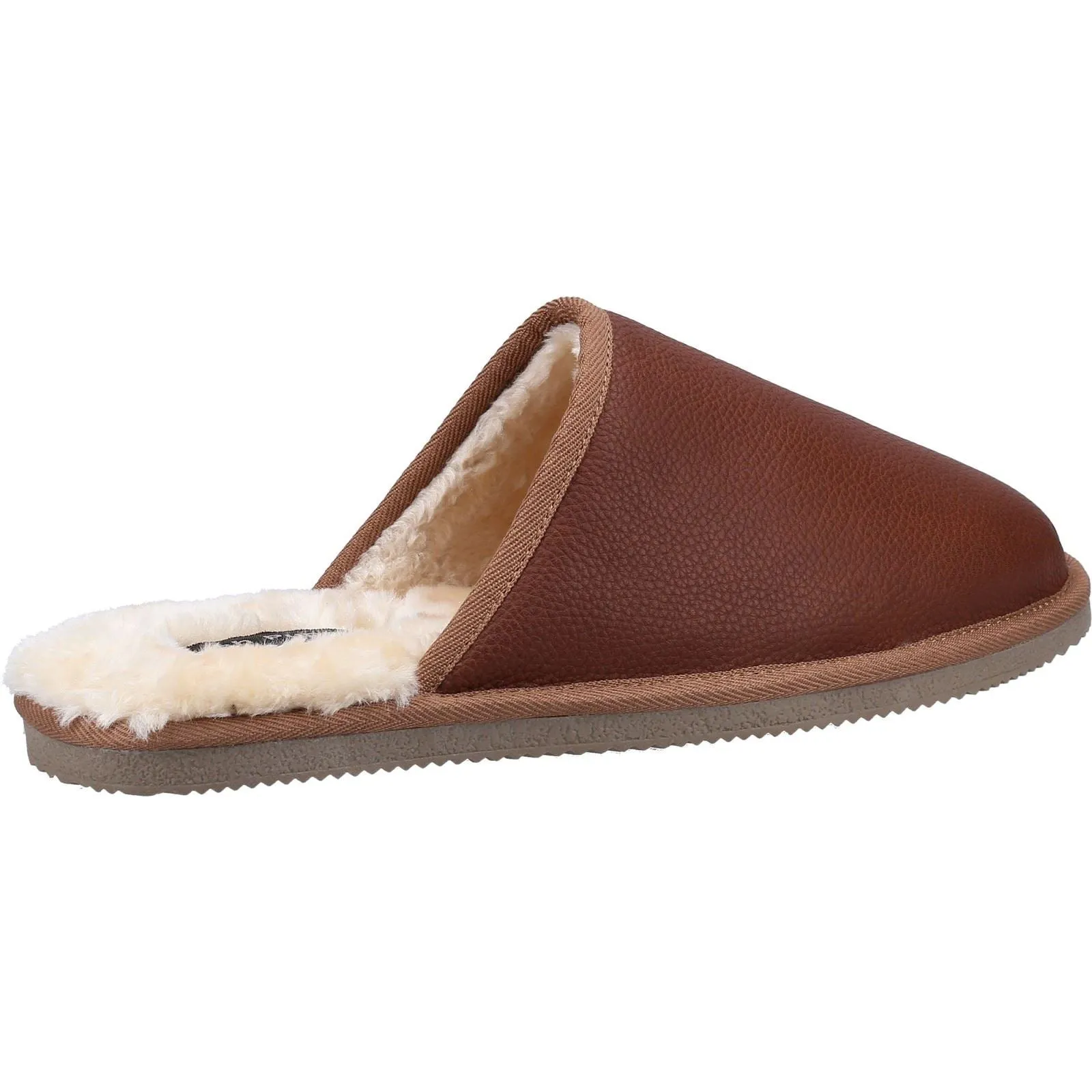Hush Puppies Men's Coady Leather Slipper in Tan