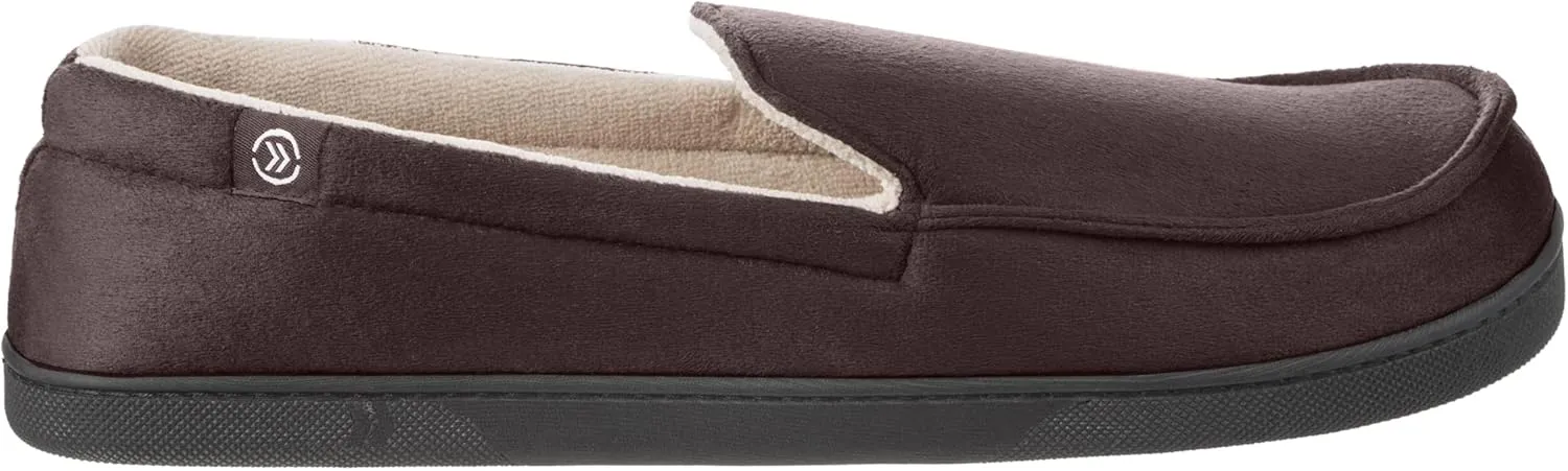 isotoner Men's Moccasin Slippers