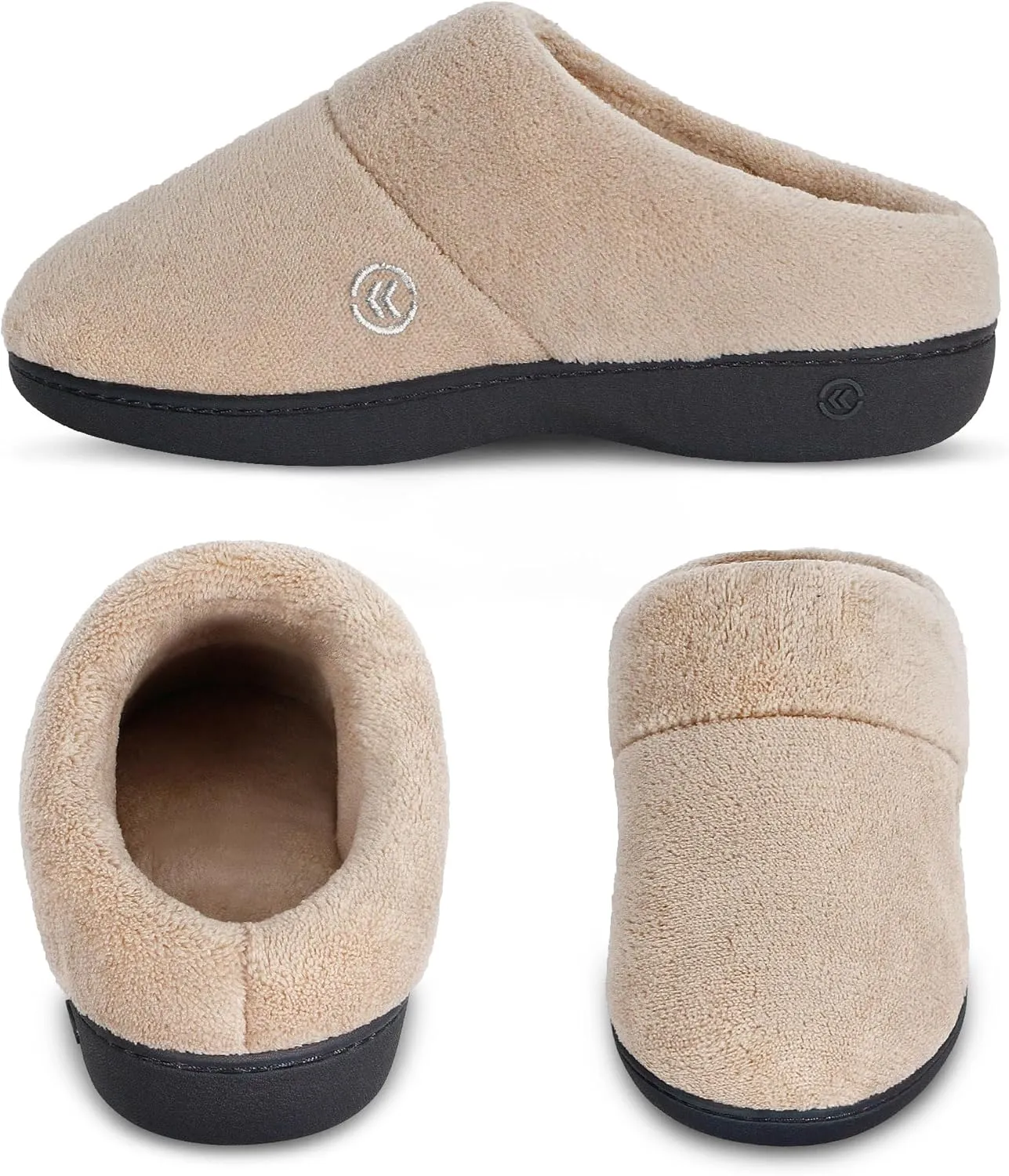 Isotoner Women's Classic Hoodback with Memory Foam Slipper