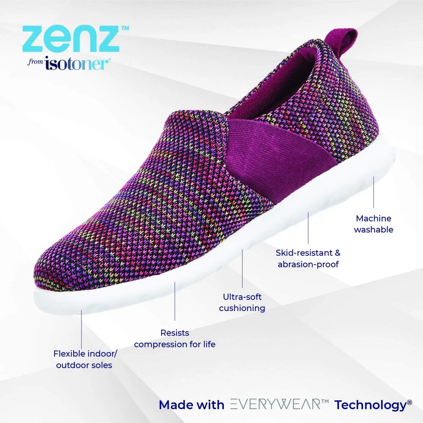 isotoner Women's Sport Mesh Slipper
