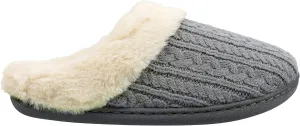 IZOD Women's Memory Foam Slippers, Winter Warm Slip On Scuff Clogs, Women's Size 5 to 12