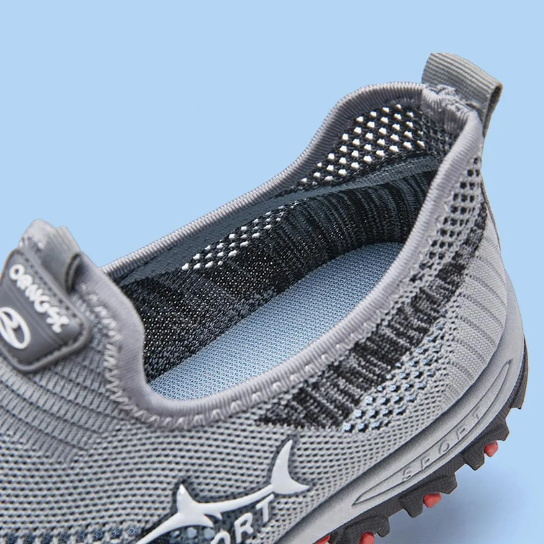 Jarv Cooling Comfort Sneaker for Men, Atlacoast Casual Comfy Mesh Breathable Soft Bottom Anti-Slip Slip on Walking Shoes