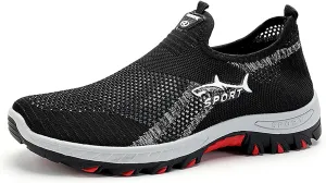 Jarv Cooling Comfort Sneaker for Men, Atlacoast Casual Comfy Mesh Breathable Soft Bottom Anti-Slip Slip on Walking Shoes