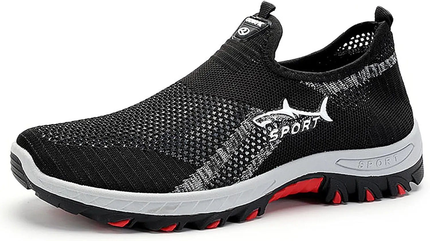 Jarv Cooling Comfort Sneaker for Men, Atlacoast Casual Comfy Mesh Breathable Soft Bottom Anti-Slip Slip on Walking Shoes