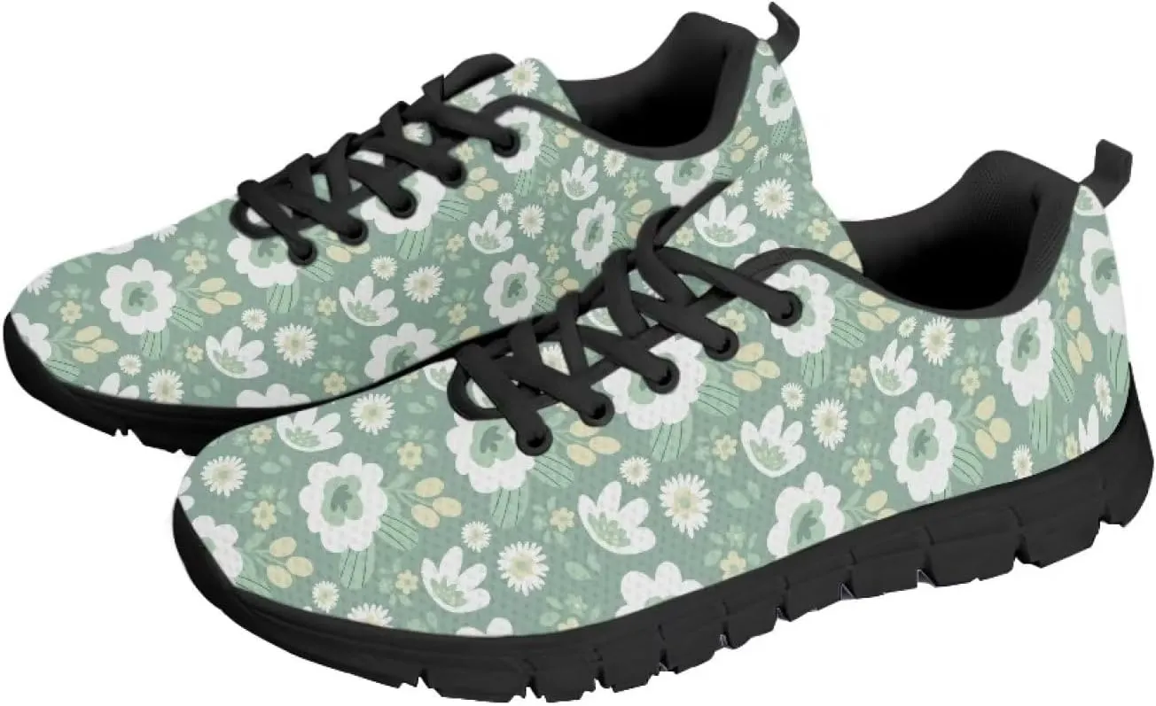 JEOCODY Women Sneakers for Running Jogging Non Slip Rubber Shoe Gym Sports Tennis Footwear