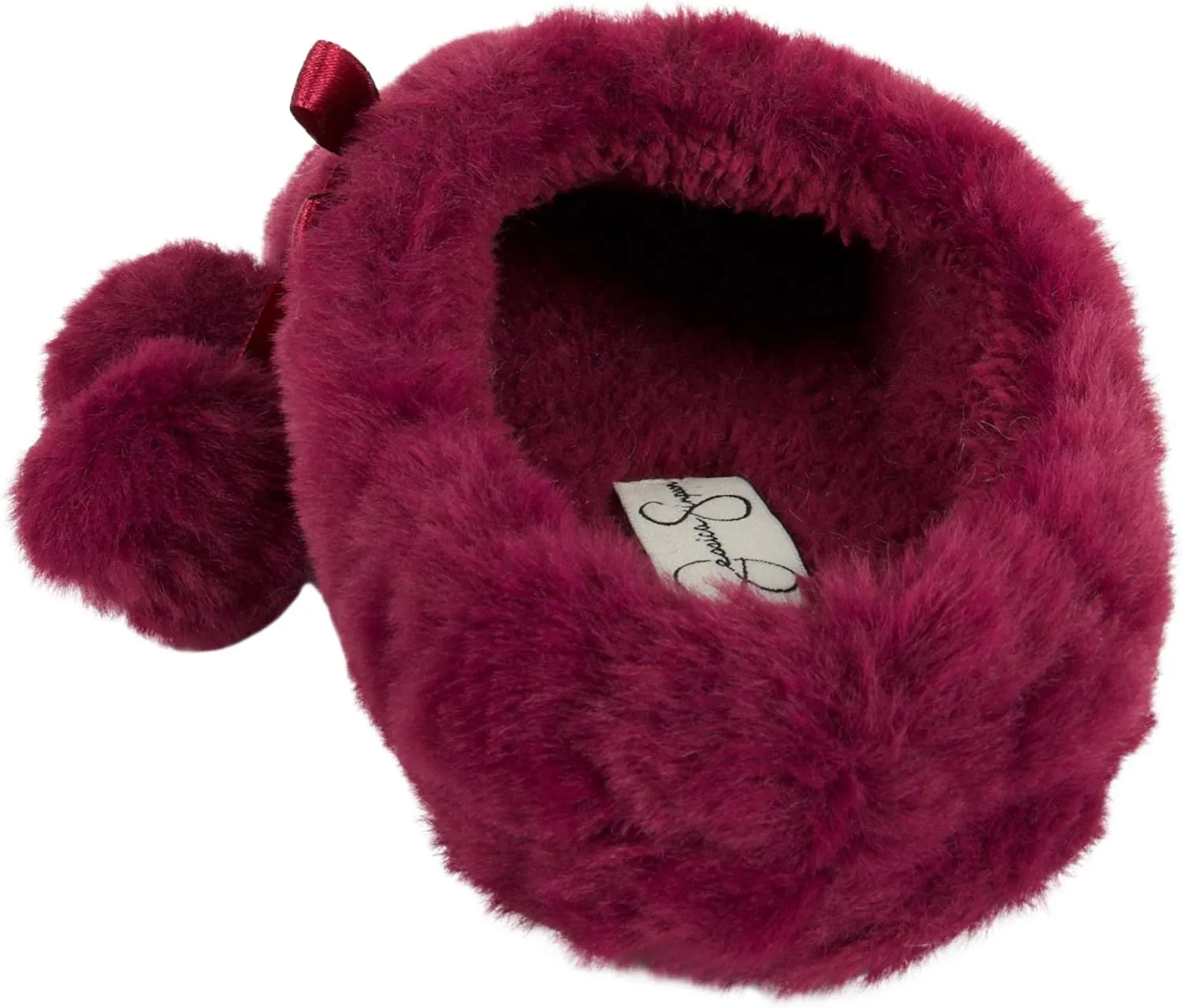 Jessica Simpson Girl's Cute and Cozy Plush Slip on House Slippers with Memory Foam