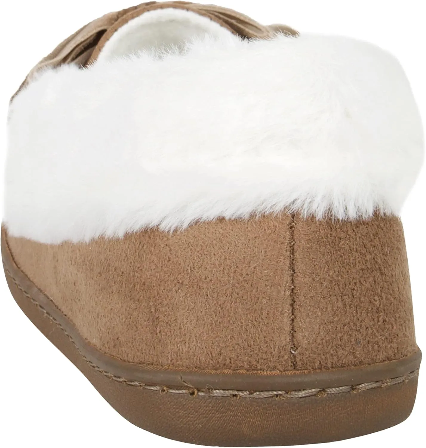 Jessica Simpson Women's Micro Suede Moccasin Indoor Outdoor Slipper Shoe
