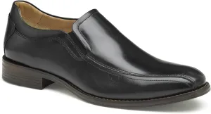 Johnston & Murphy Men's Lewis Venetian Dress Casual Slip-On Loafer, Black Full Grain, 14