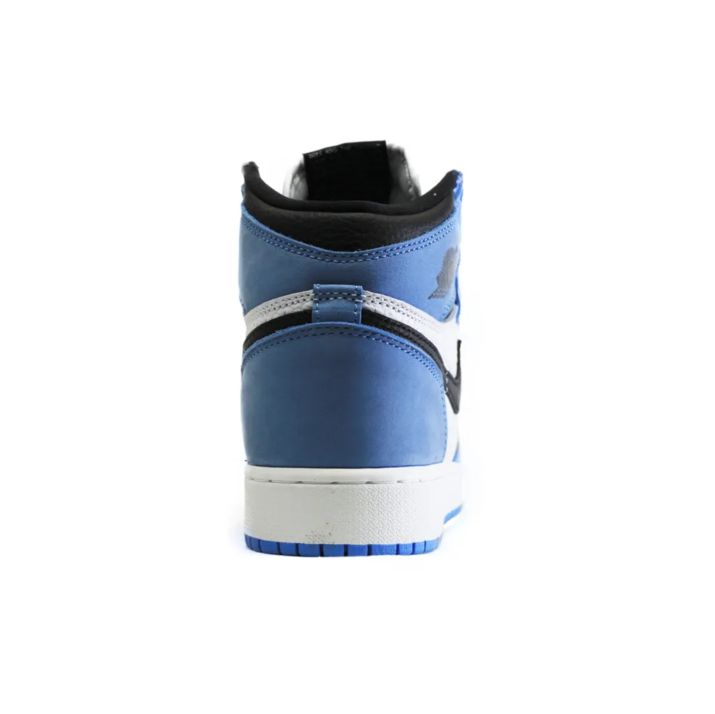 Jordan Air 1 Retro High Og Gs Leather Youth High Top Trainers