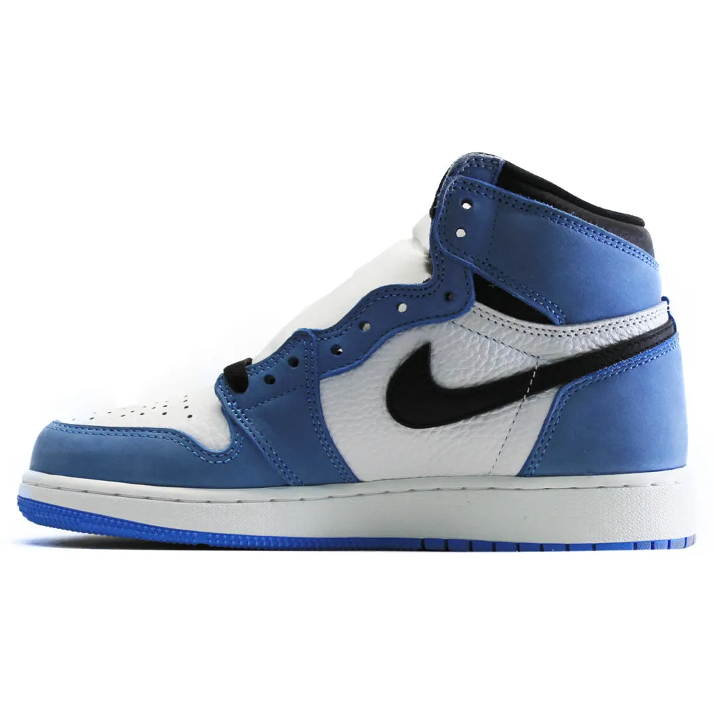 Jordan Air 1 Retro High Og Gs Leather Youth High Top Trainers