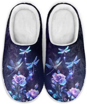 JoyLamoria Pink Hummingbird House Slipper Women Clog Slip On Winter Soft Thick Slipper Rubber Sole Garden Clogs