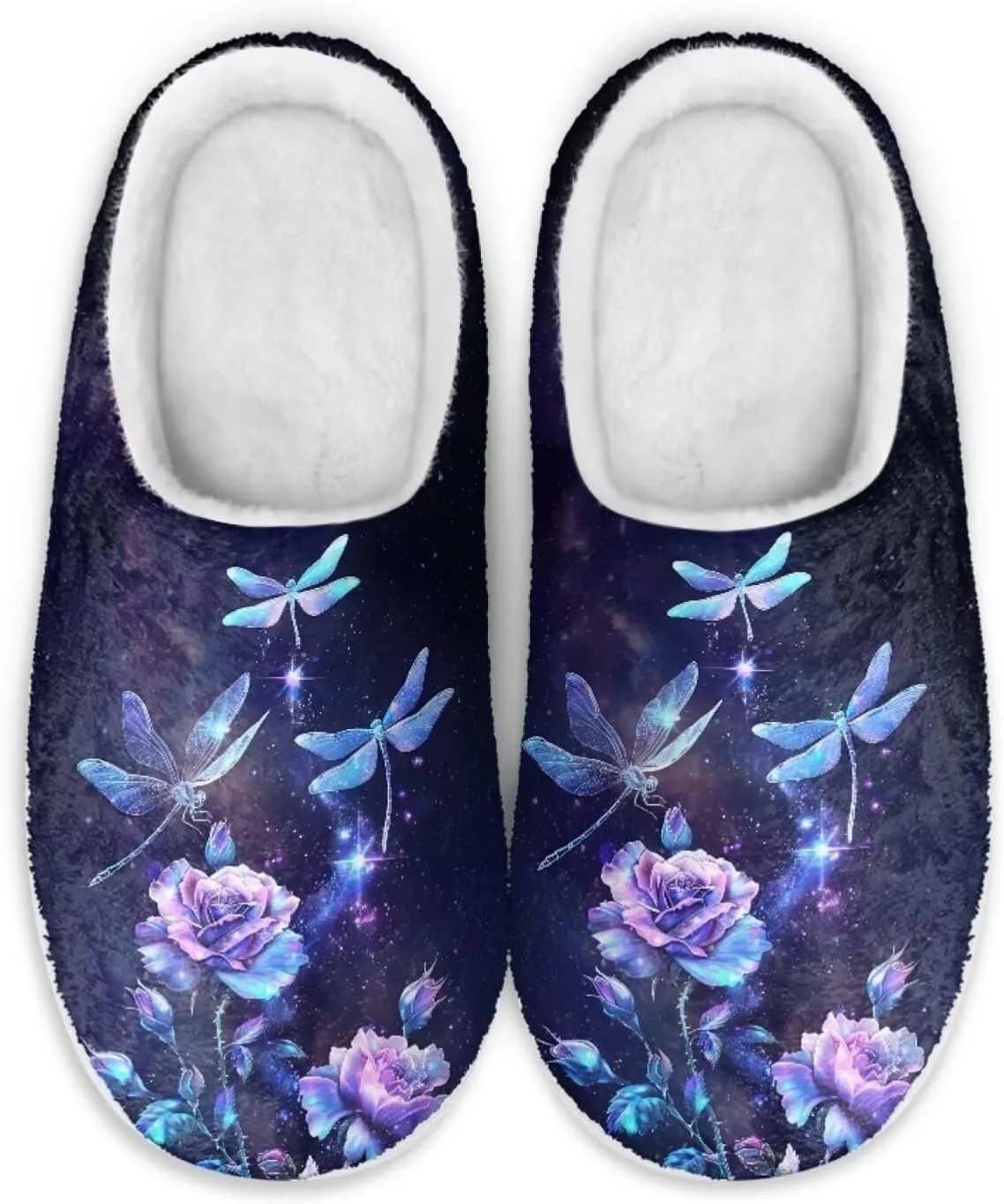 JoyLamoria Pink Hummingbird House Slipper Women Clog Slip On Winter Soft Thick Slipper Rubber Sole Garden Clogs