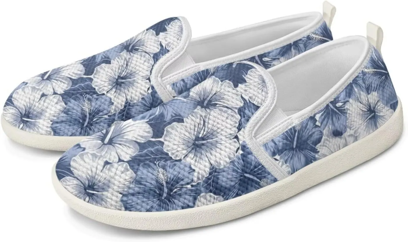 JoyLamoria Women's Ladybug and Daisy Rainbow Print Flats Shoes Leisure Shoes Slip On Work Shoes Comfort Walking Shoes for Travel