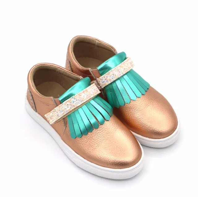 Kai Fringe Sneaker | Bronze