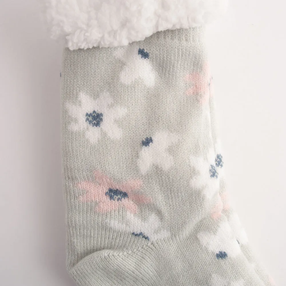Kaiser Slipper Socks - STAR FLORAL