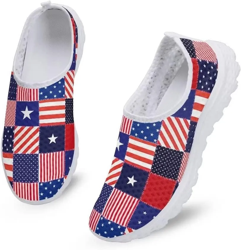 KEIAHUAN Trail Running Shoes Women Lightweight Fashion Casual Mesh Sneakers Flats