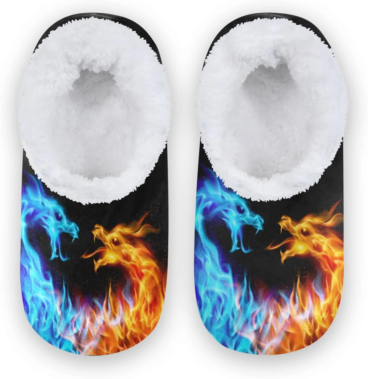Kids Boys Girls Slippers Soft Memory Foam Indoor Toddler House Slipper Non Slip Spa Travel Household Shoes for Winter Home Bedroom Christmas Dragon Koala Mermaid Bees..