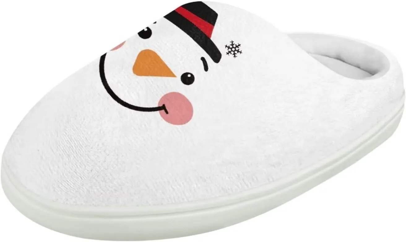 Kids Christmas Cotton Slipper Warm Soft Plush Winter Outdoor Slipper Fuzzy Anti-Slip Home Slippers for Litter Kid US 9-15