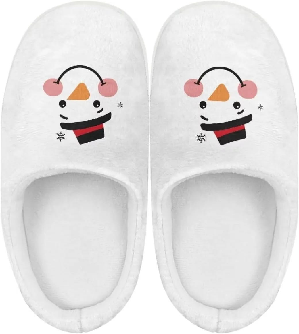 Kids Christmas Cotton Slipper Warm Soft Plush Winter Outdoor Slipper Fuzzy Anti-Slip Home Slippers for Litter Kid US 9-15