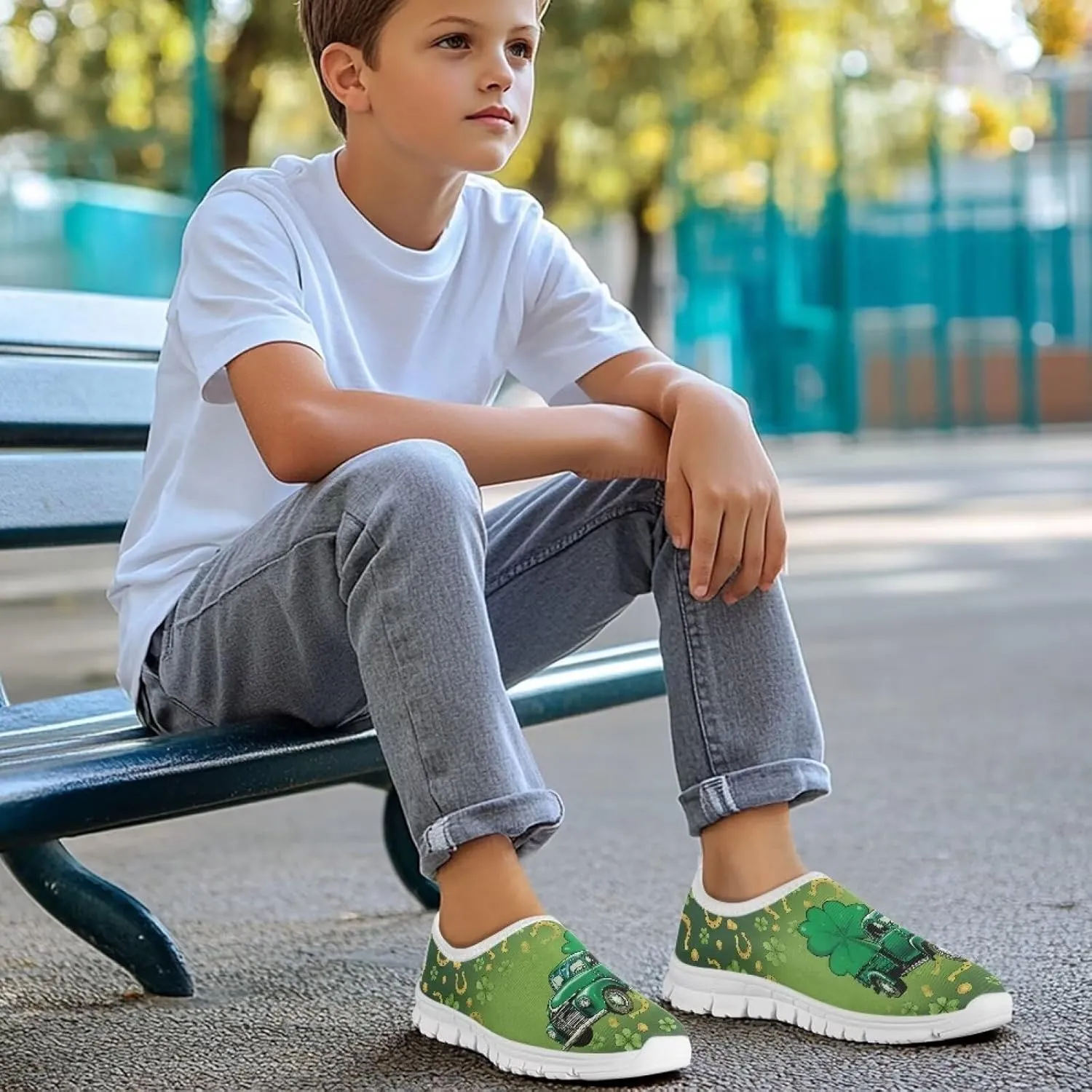 Kids Lightweight Athletic Fashion Sneaker Jogging Running Sports Shoes