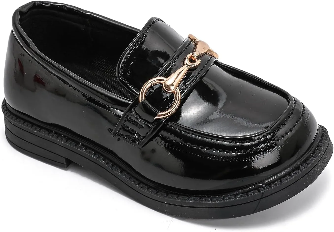 Kids Oxford Shoes Girl’s Boy’s Cute Dress Shoes Lace-Up School Uniform Loafer Flats Shoes