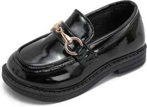 Kids Oxford Shoes Girl’s Boy’s Cute Dress Shoes Lace-Up School Uniform Loafer Flats Shoes