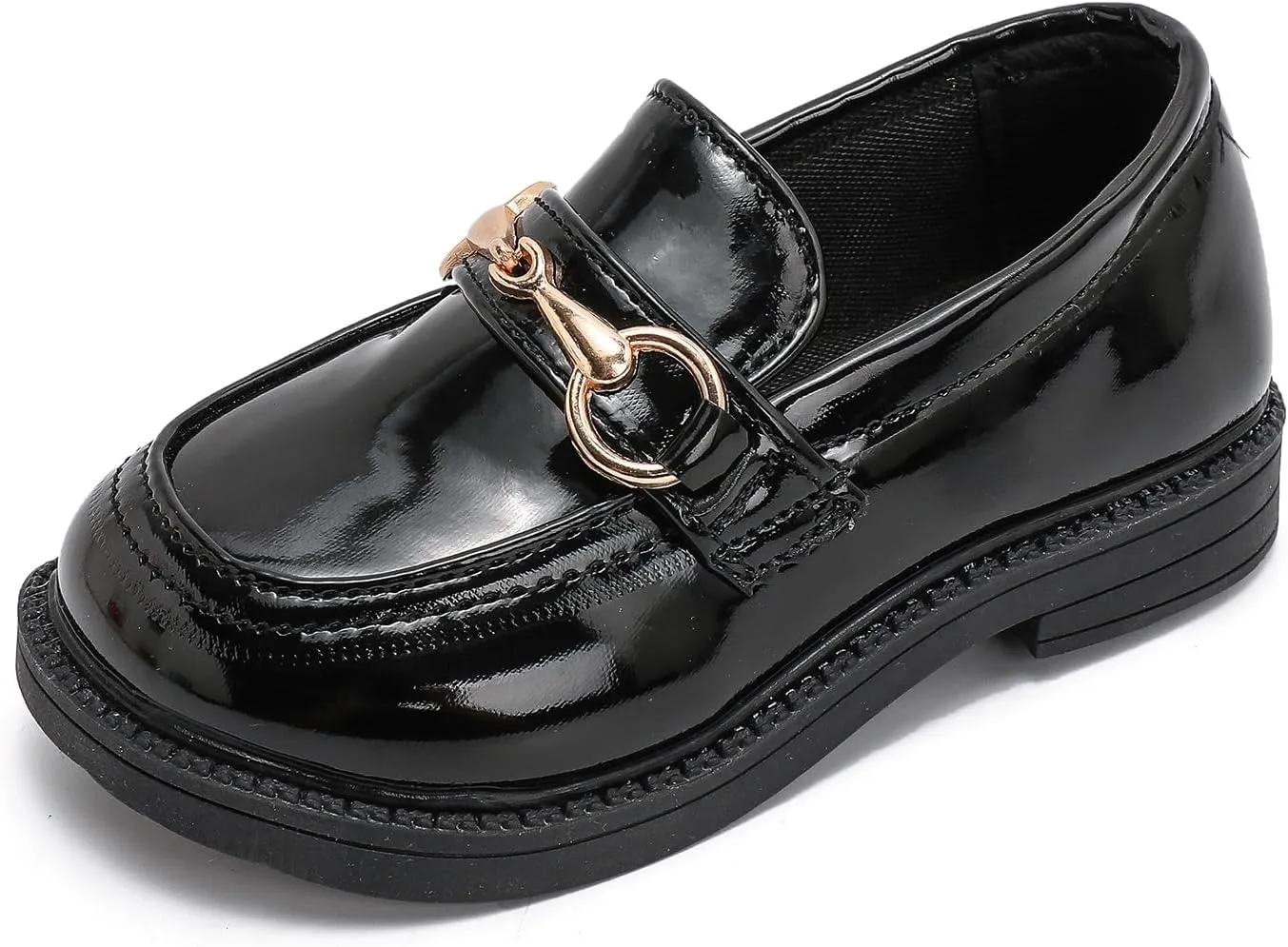 Kids Oxford Shoes Girl’s Boy’s Cute Dress Shoes Lace-Up School Uniform Loafer Flats Shoes