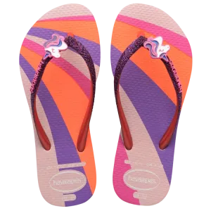 KIDS SLIM UNICORN GLITTER FLIP FLOP - 11/12