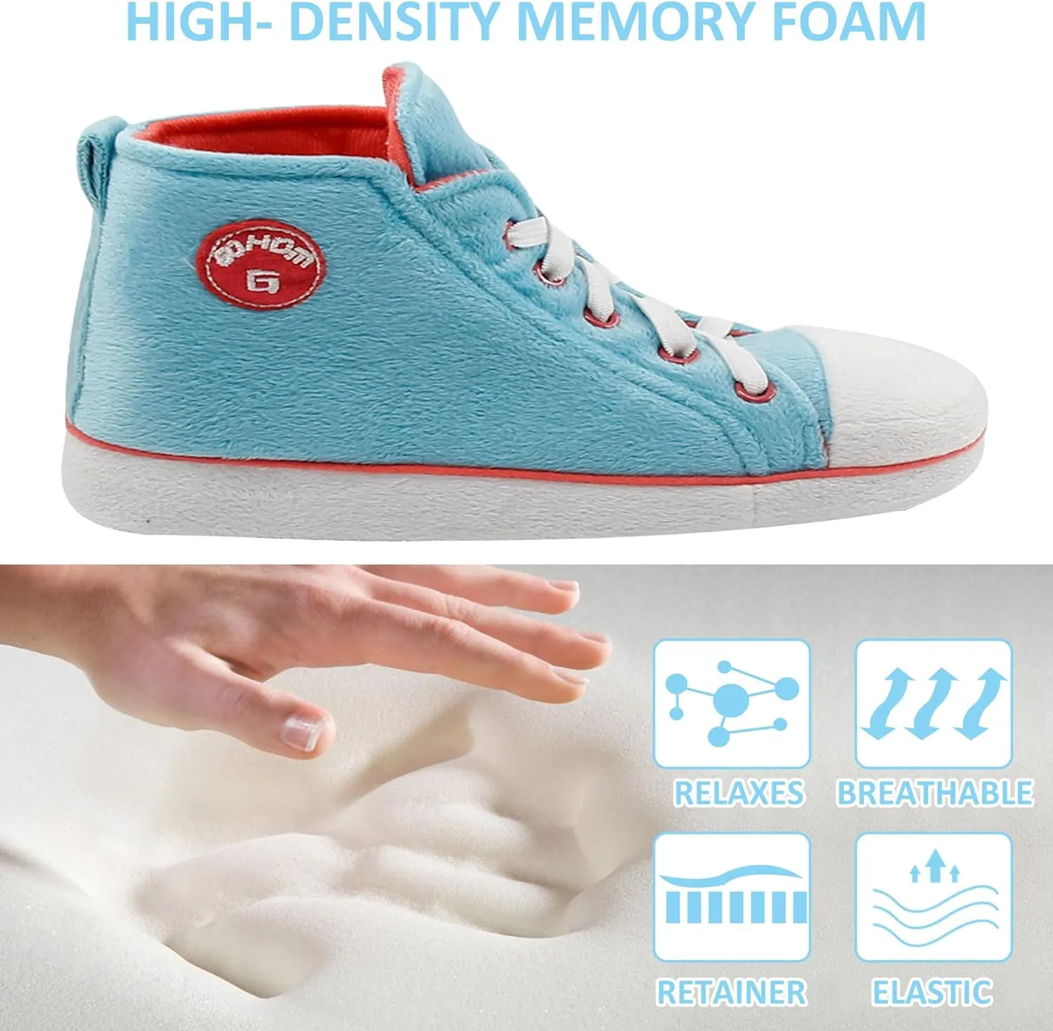 Kids Sneaker Slippers - Soft and Stylish Comfort Cozy House Shoes for Girls and Boys