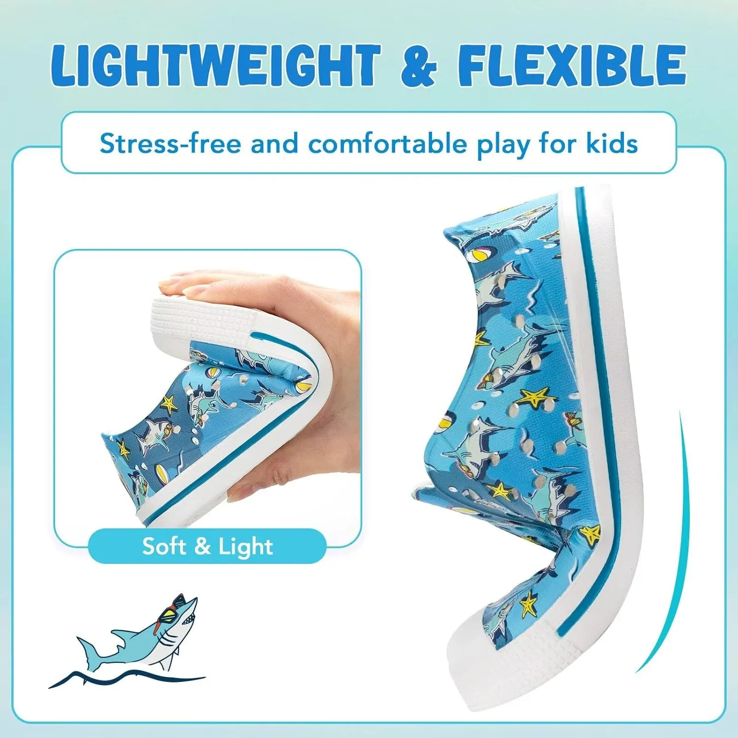 Kids Toddler Water Shoes Boys Girls Quick Dry Sandals Children Slip On Breathable Beach Swim Sneakers Outdoor/Indoor