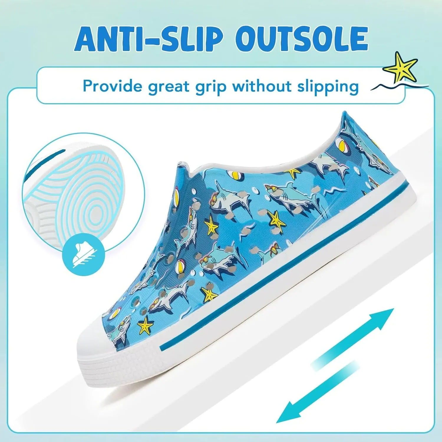 Kids Toddler Water Shoes Boys Girls Quick Dry Sandals Children Slip On Breathable Beach Swim Sneakers Outdoor/Indoor