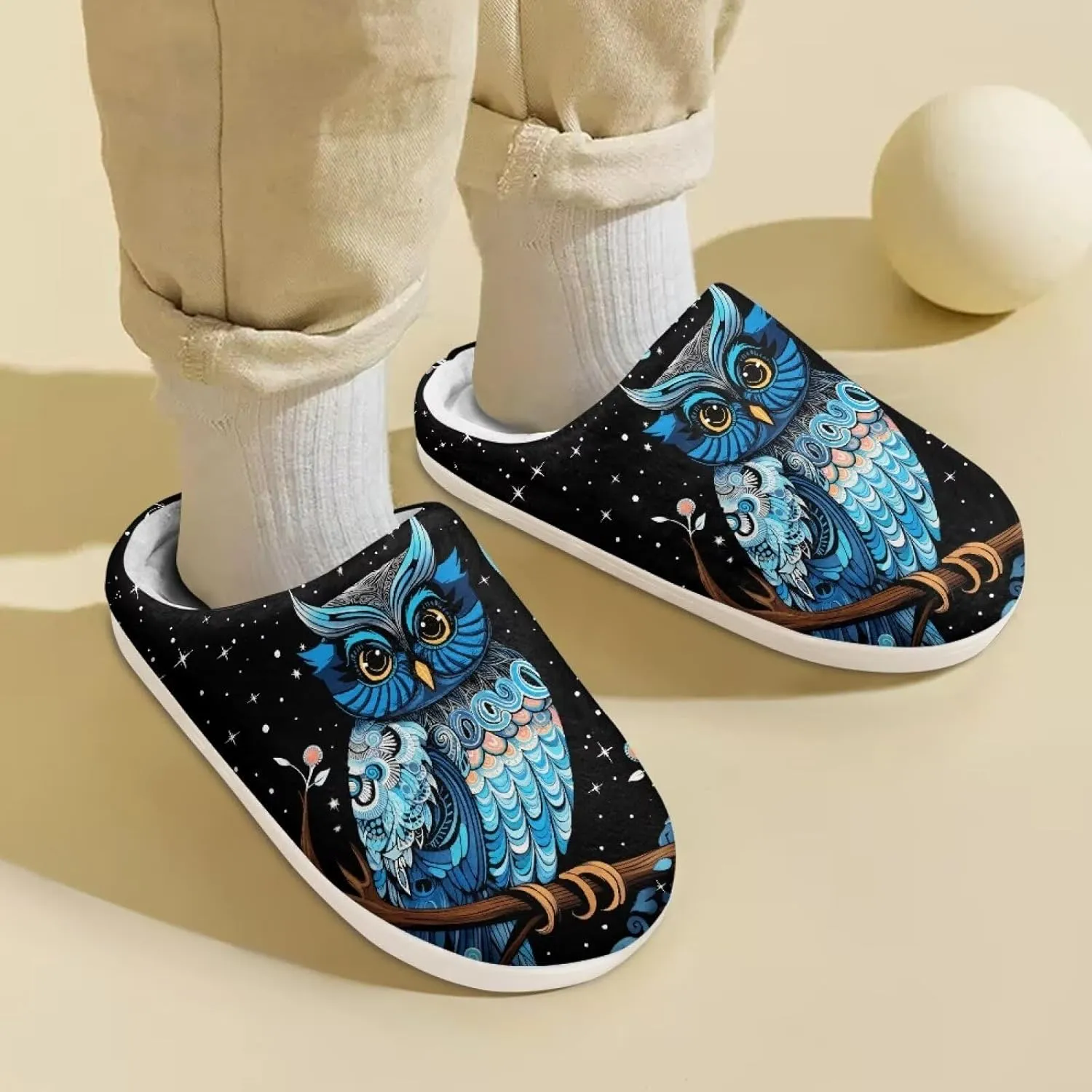 Kids Warm Plush Winter Cotton Slippers Girls Boys House Slipper Slip On Nonslip Indoor Slippers Shoes