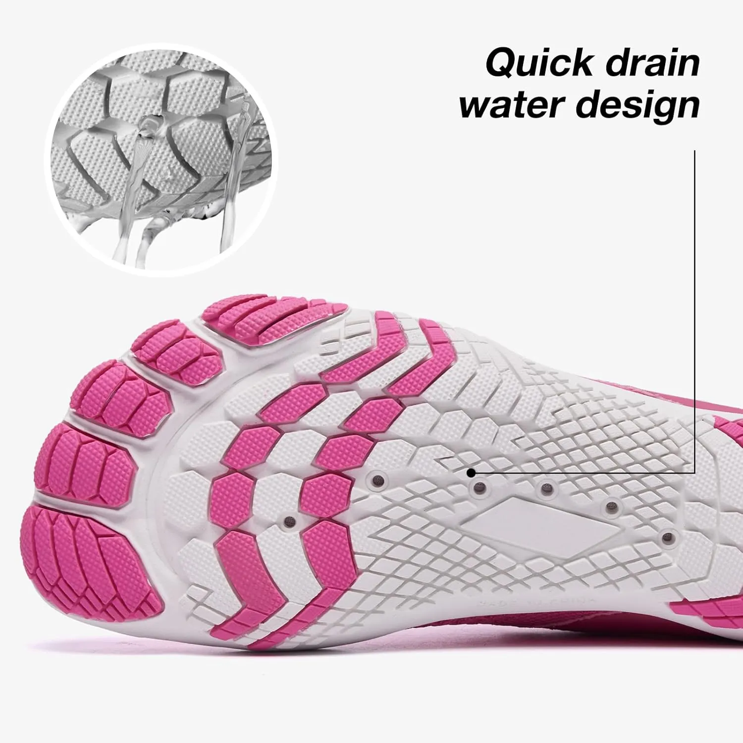 KOLILI Water Shoes Barefoot Shoes Women Slip on Lightweight Quick Dry for Beach Swim Pool Sand Surf Kayaking Hiking