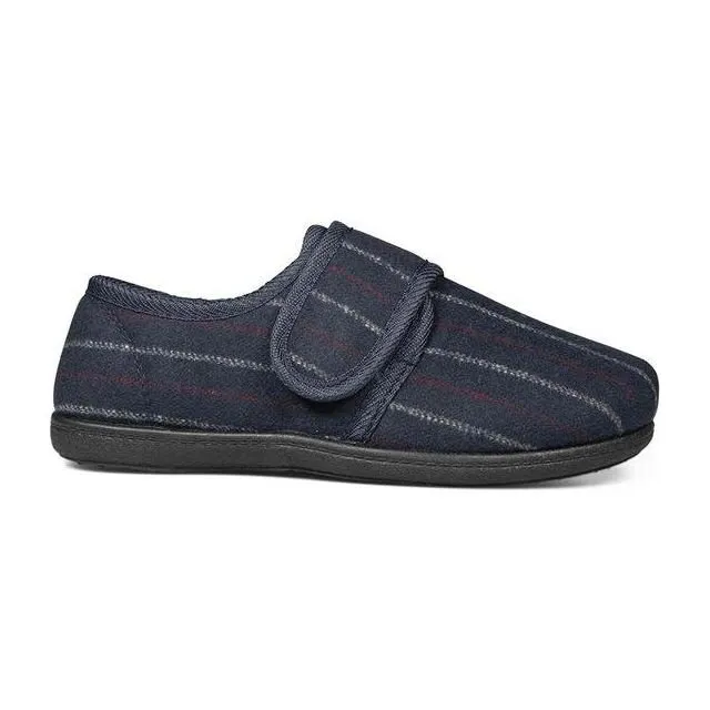 Kozitoze - Mens Slipper James Navy Stripe