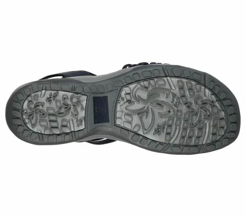 Ladies Skechers Reggae Slim Simply Stretch Navy Vegan Sandals 163023/NVY