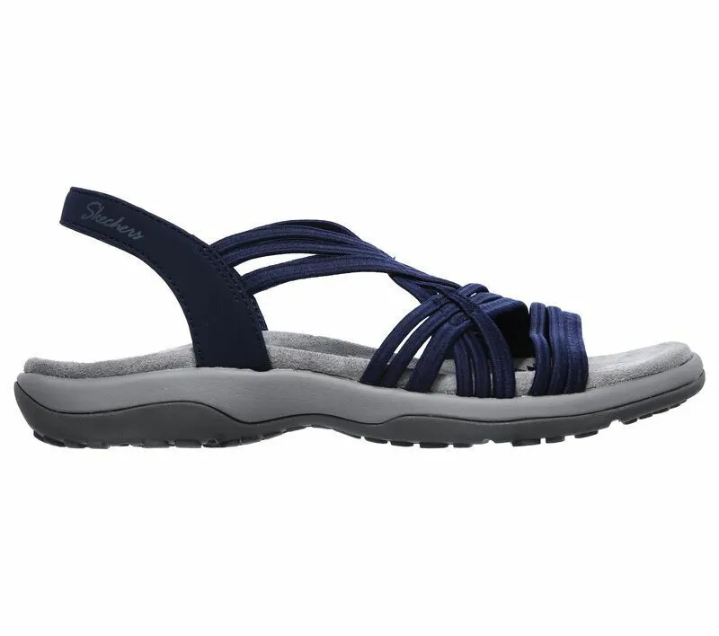 Ladies Skechers Reggae Slim Simply Stretch Navy Vegan Sandals 163023/NVY