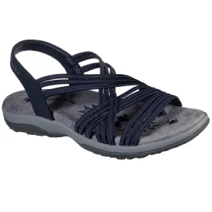 Ladies Skechers Reggae Slim Simply Stretch Navy Vegan Sandals 163023/NVY