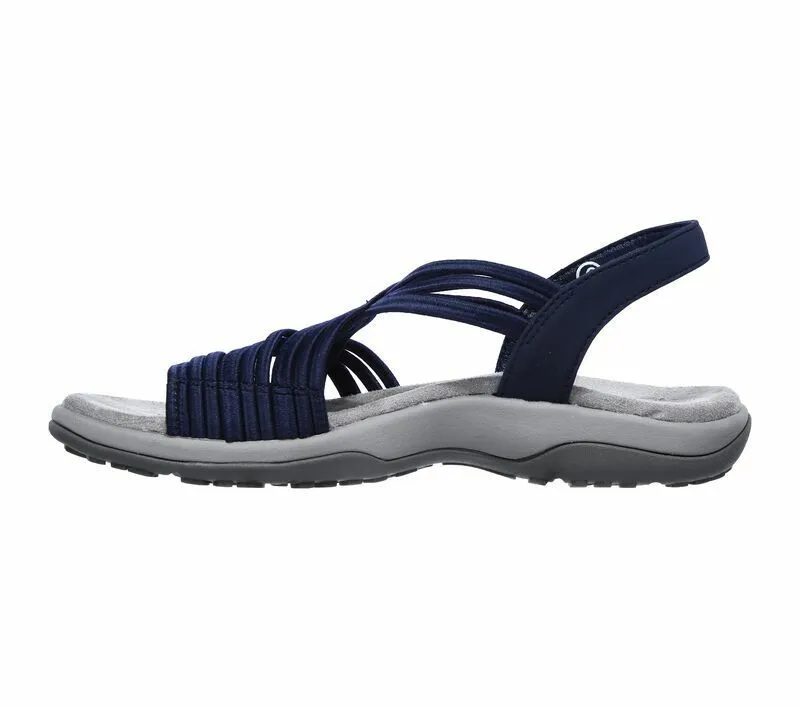 Ladies Skechers Reggae Slim Simply Stretch Navy Vegan Sandals 163023/NVY
