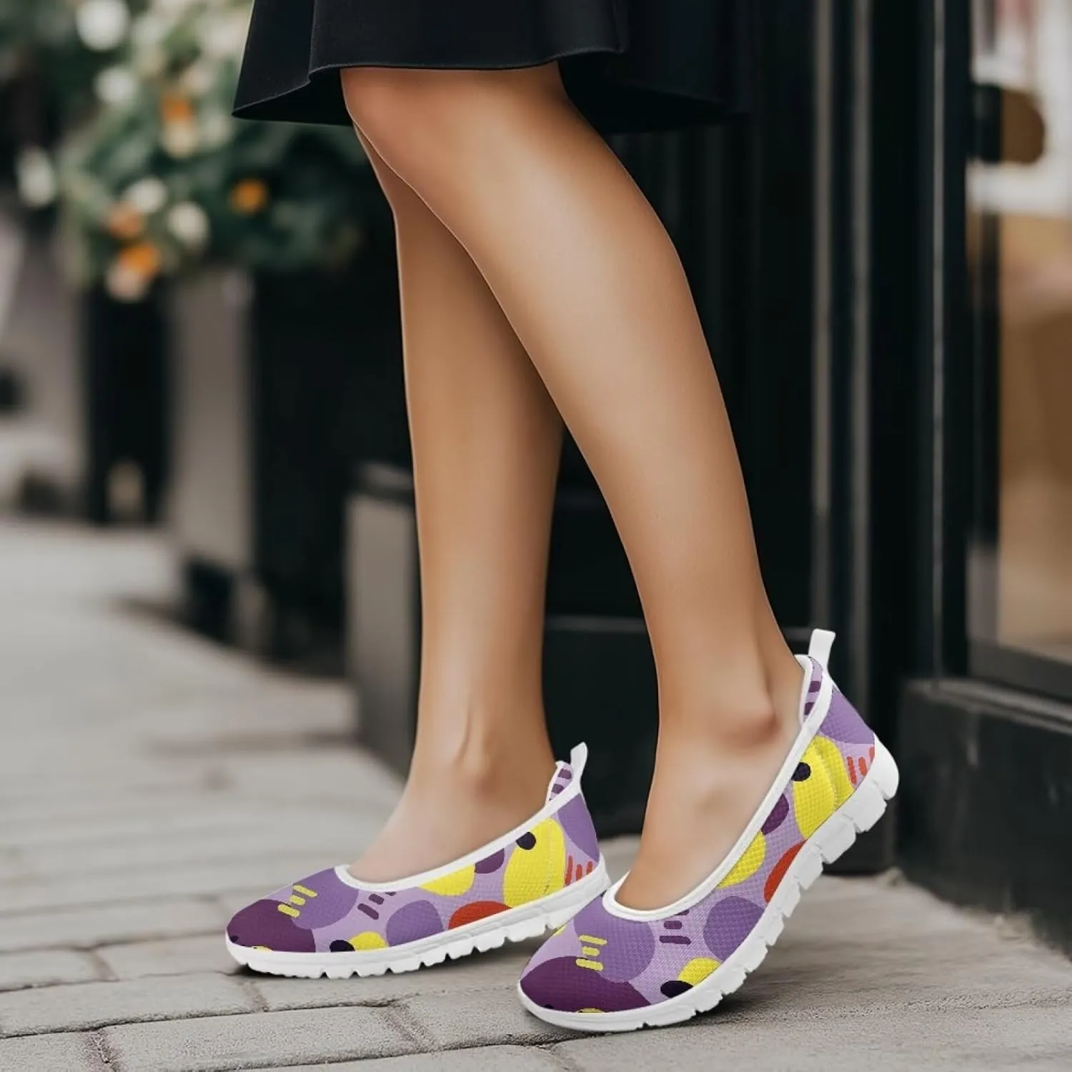 Ladies Slip on Loafer Shoes Womens Flats Dress Clothes Shoes Ballet Pregnant Walking Work Casual Comfortable