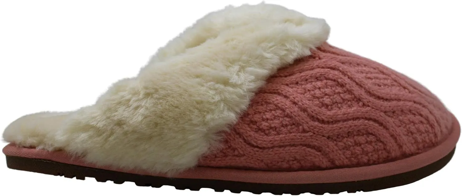 Lamo Womens Caroline Knit Scuff Slipper Shoes